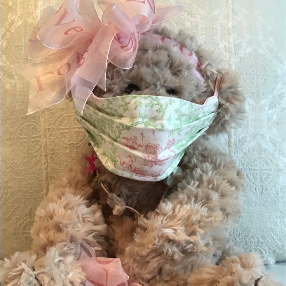Beautiful adult size toile face mask